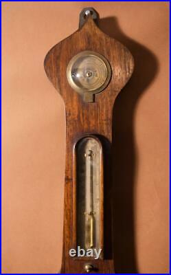 1700'S/early 1800's Antique English Barometer Weather Station- DOES NOT OPERATE