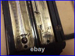 1800's Antique Stick Barometer & Thermometer, Charles Wilder, Peterboro N. H