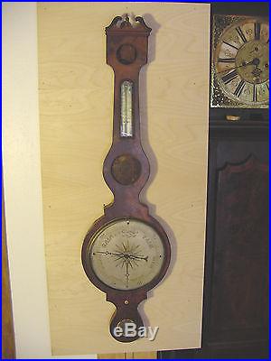 1839 Banjo Wheel Mercury Barometer J Howard Liverpool Mahogany Project part