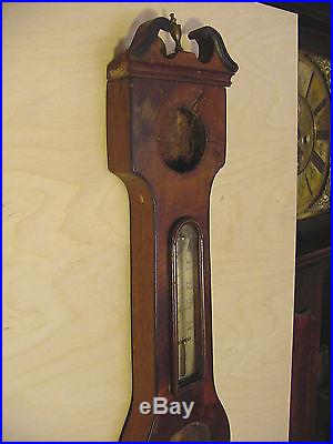 1839 Banjo Wheel Mercury Barometer J Howard Liverpool Mahogany Project part