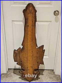 1860's Guisani & Sons Wolverhampton England Carved Nautical Maritime Barometer