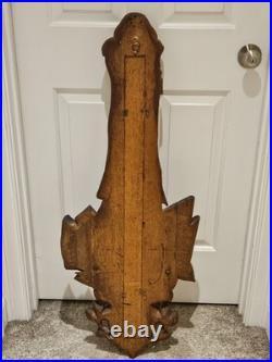 1860's Guisani & Sons Wolverhampton England Carved Nautical Maritime Barometer