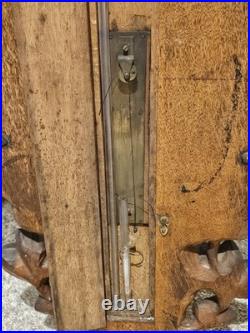 1860's Guisani & Sons Wolverhampton England Carved Nautical Maritime Barometer
