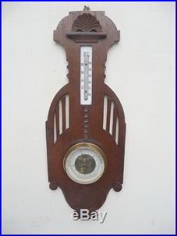 1880 VICTORIAN HISTORISM AUSTRIAN WALL BAROMETER by PURVEYOR TO THE COURT