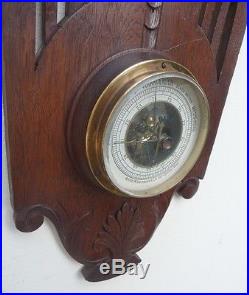 1880 VICTORIAN HISTORISM AUSTRIAN WALL BAROMETER by PURVEYOR TO THE COURT