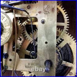 1885 Seth Thomas'Metal Series' Parlor Clock-8 Day Striking, Alarm-Labels Mint