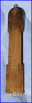 1892 Antique Advertising Thermometer Barometer Fred C. Gross Meat Wholesalers