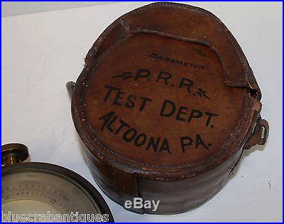 1892 Pennsylvania Railroad Keuffel & Esser Co Barometer / Altimeter in Case