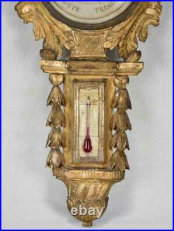 18th century gilt Louis XVI barometer 39¾