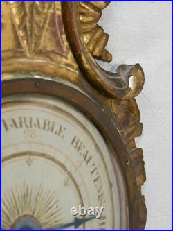 18th century gilt Louis XVI barometer 39¾