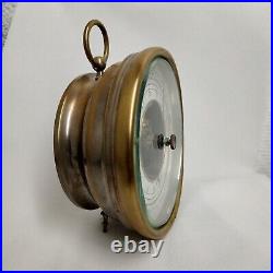1900's Swiss Made Desktop Tabletop Aneroid Barometer With an Open Dial