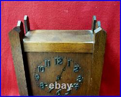 1904 Sessions Mission 8 Day #62 Shelf Clock With Raised Numerals