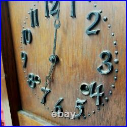 1904 Sessions Mission 8 Day #62 Shelf Clock With Raised Numerals