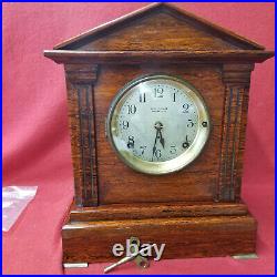 1905 Seth Thomas Red Sonora Chime Adamantine Mantle Clock-Quarter Chime on Bells