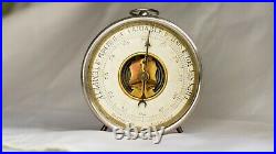 1910-1930 Small French desk desktop aneroid barometer with open dial
