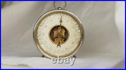 1910-1930 Small French desk desktop aneroid barometer with open dial