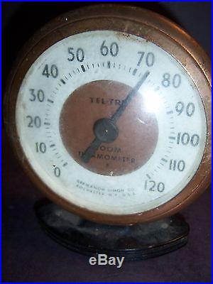 1920's TEL-TRU GERMANOW-SIMON CO ROOM THERMOMETER ROCHESTER New York A101 QB