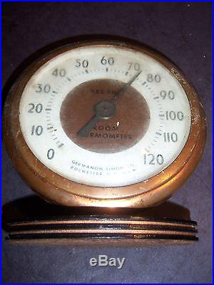 1920's TEL-TRU GERMANOW-SIMON CO ROOM THERMOMETER ROCHESTER New York A101 QB