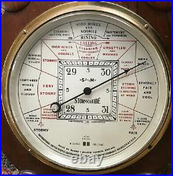 1927 SHORT & MASON (For Taylor Instruments) Banjo Thermometer / Barometer 24