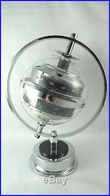1970s MID CENTURY Modern SPACE AGE SPUTNIK WEATHER STATION 3-in-1 THERMOMETER