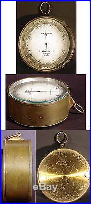 19TH CENTURY (1800s) T. A. REYNOLDS COMPENSATED ANEROID BAROMETER, LONDON, WORKS