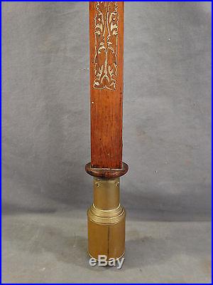 19thC Antique VICTORIAN Era SHIPS Bulkhead STICK BAROMETER Nautical THERMOMETER