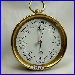 19th-20th Century French Desktop Tabletop Aneroid Barometer