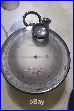 19th CENTURTY BAROMETER in CASE F. PEARCE LONDON
