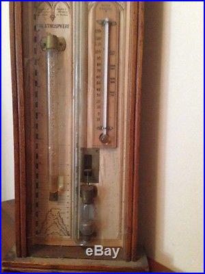 19th CENTURY ANTIQUE ADMIRAL FITZROY WEATHER BAROMETER