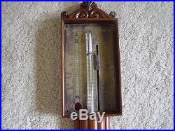 19th C ANTIQUE BAROMETRUM Stick Barometer F A THIELE COPENHAGEN DENMARK