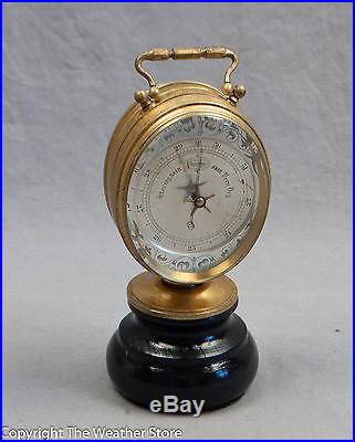 19th C. Antique French Desktop Barometer Thermometer