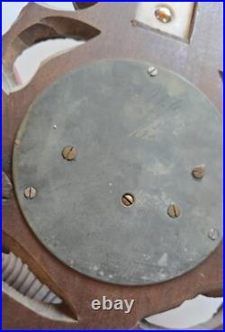 19th C Wood Carved Balck Forest Barometer w Bird