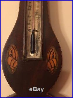 19th Century Early 1800's B Tagliabue Gagia & Co Preston Barometer-Inlaid