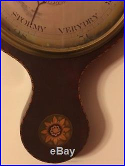 19th Century Early 1800's B Tagliabue Gagia & Co Preston Barometer-Inlaid