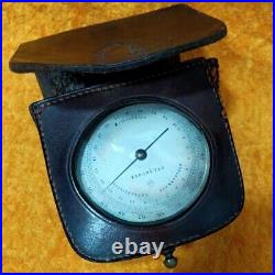 19th Century Rare Antique HOLOSTERIQUE Barometer With Original Leather Case