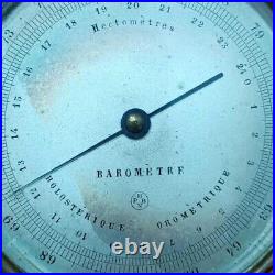 19th Century Rare Antique HOLOSTERIQUE Barometer With Original Leather Case