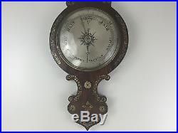 19th Century Rosewood Mercurial Wheel Barometer