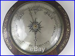 19th Century Rosewood Mercurial Wheel Barometer