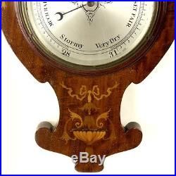 19th Century Wall Mounted Thermometer-Barometer