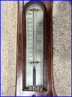 19th c. J. Bianchi Edinburgh Mahogany Banjo Barometer