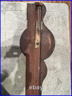 19th c. J. Bianchi Edinburgh Mahogany Banjo Barometer