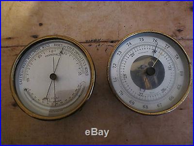 2-Antique Barometers- Tycos/Selsi- Signed on back 1943