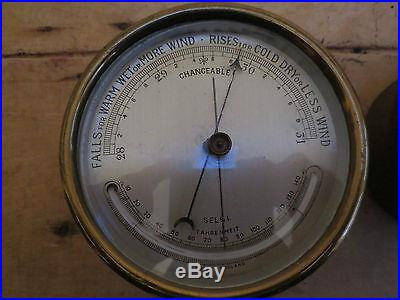 2-Antique Barometers- Tycos/Selsi- Signed on back 1943 | Barometers