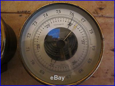 2-Antique Barometers- Tycos/Selsi- Signed on back 1943