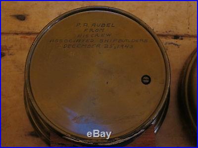 2-Antique Barometers- Tycos/Selsi- Signed on back 1943