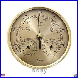 3-in-1 Barometer, Thermometer & Hygrometer Weather Station Wall-Mounted Design