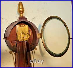 42 Presentation Gilded Front Weight Banjo Clock With Willard Patent Glasses