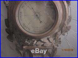 43 Tall Antique Barometer Weather Station