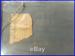 #941 Antique Primitive Oak Admiral Fitzroys Wall Barometer