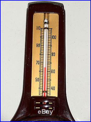 AIRGUIDE ART DECO BAROMETER/THERMOMETER
